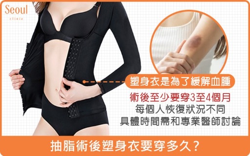 超音波抽脂熱門問題-塑身衣要穿多久？-首爾醫美